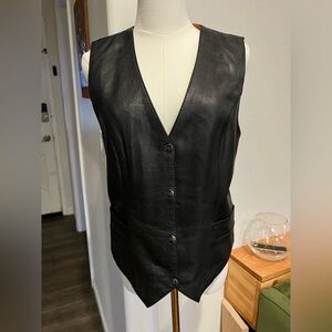 Milwaukee Black Motorcycle Leather Vest